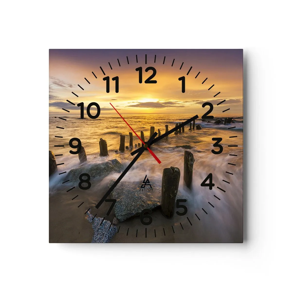 Orologio da parete - Orologio in Vetro - La bellezza selvatica del Baltico - 30x30 cm
