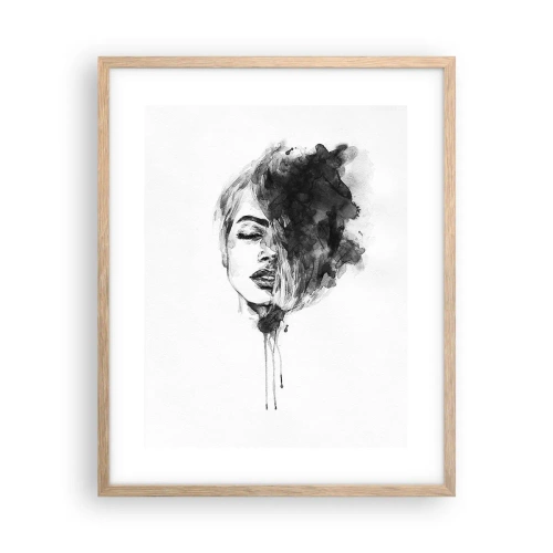 Poster in cornice rovere chiaro - Cosa sogna la ragazza - 40x50 cm