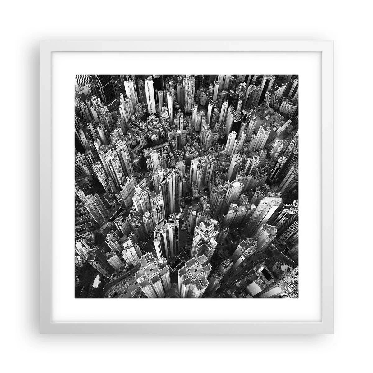 Poster in cornice bianca - Ancora più in alto - 40x40 cm