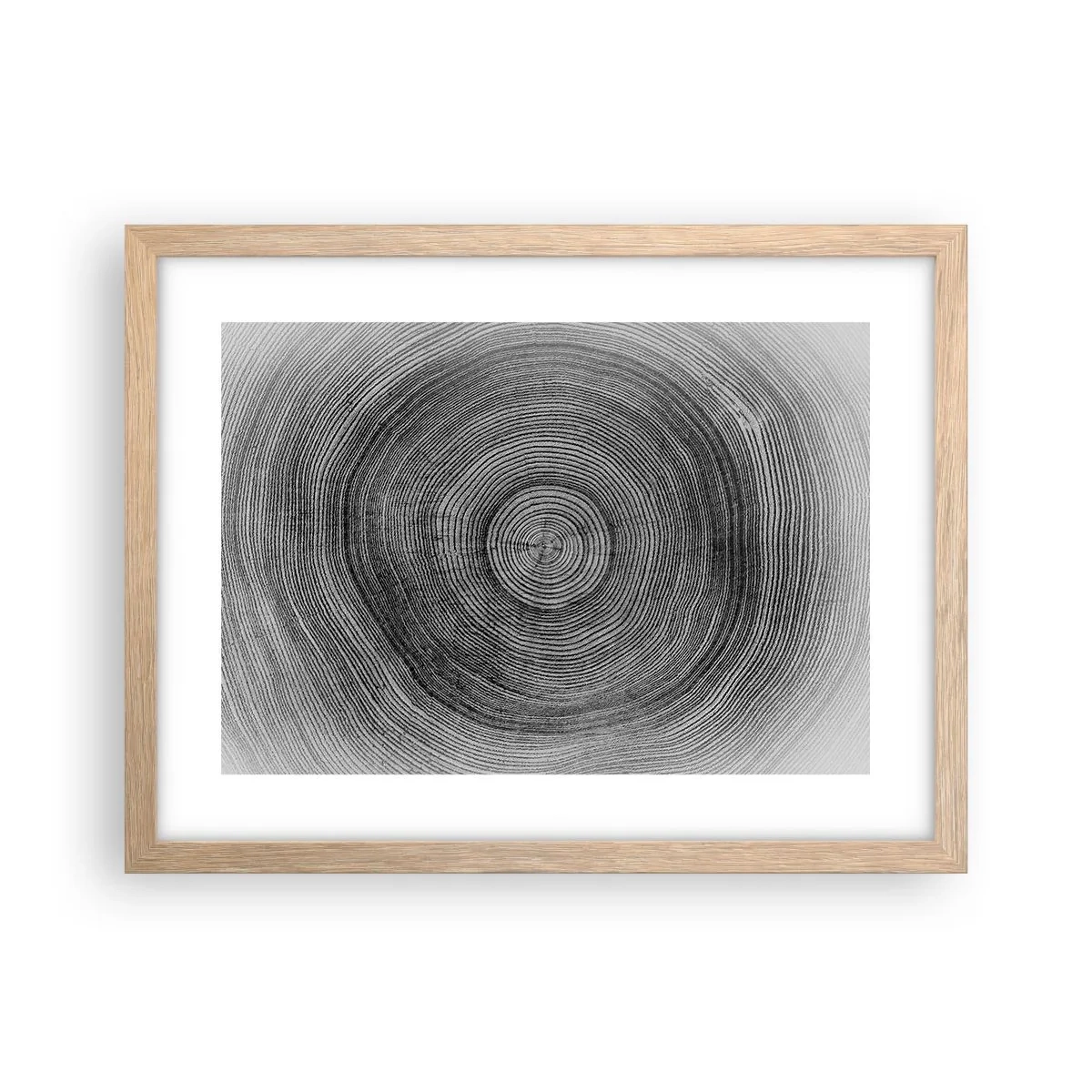 Poster in cornice rovere chiaro - I segni del tempo - 40x30 cm