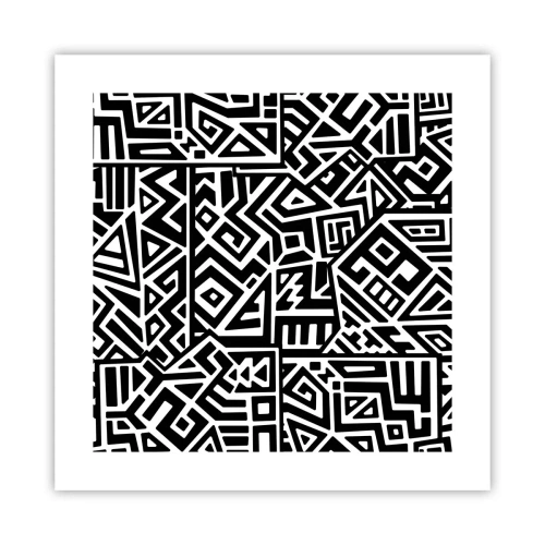 Poster - Composizione precolombiana - 40x40 cm