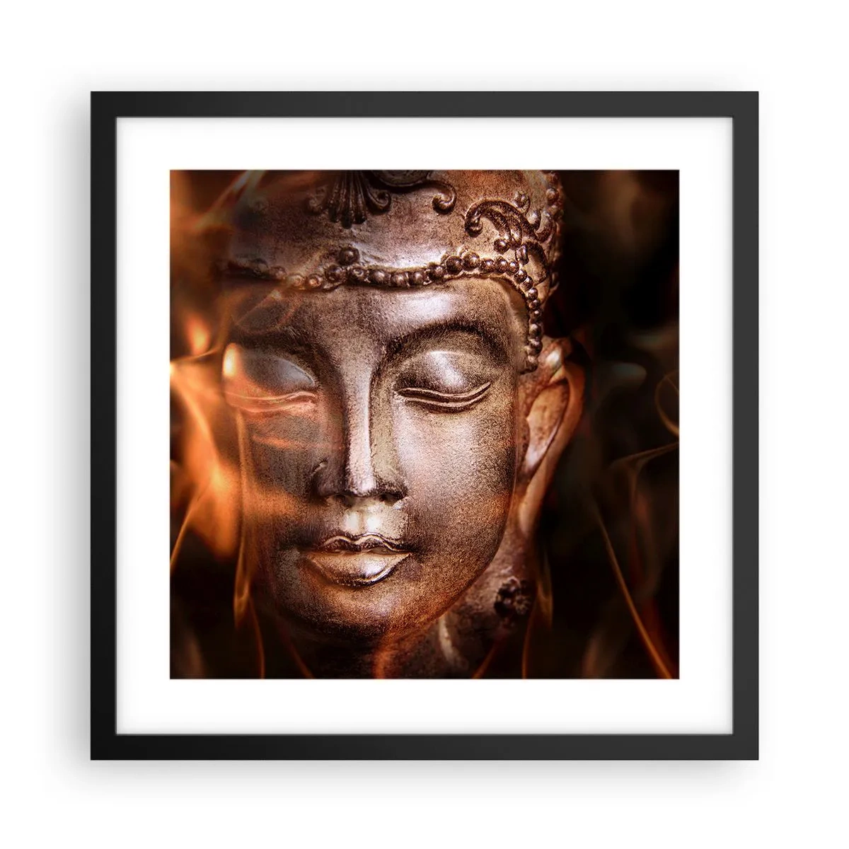 Poster in cornice nera - Esiste solo qui e ora - 40x40 cm