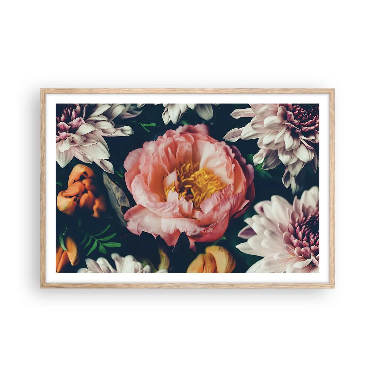 Poster in cornice rovere chiaro - Con fasto barocco - 91x61 cm