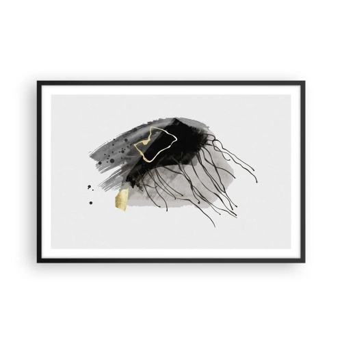 Poster in cornice nera - In nero e in oro - 91x61 cm