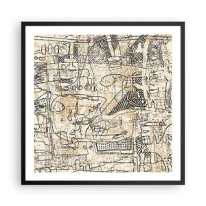 Poster in cornice nera - In attesa di essere decifrato - 60x60 cm