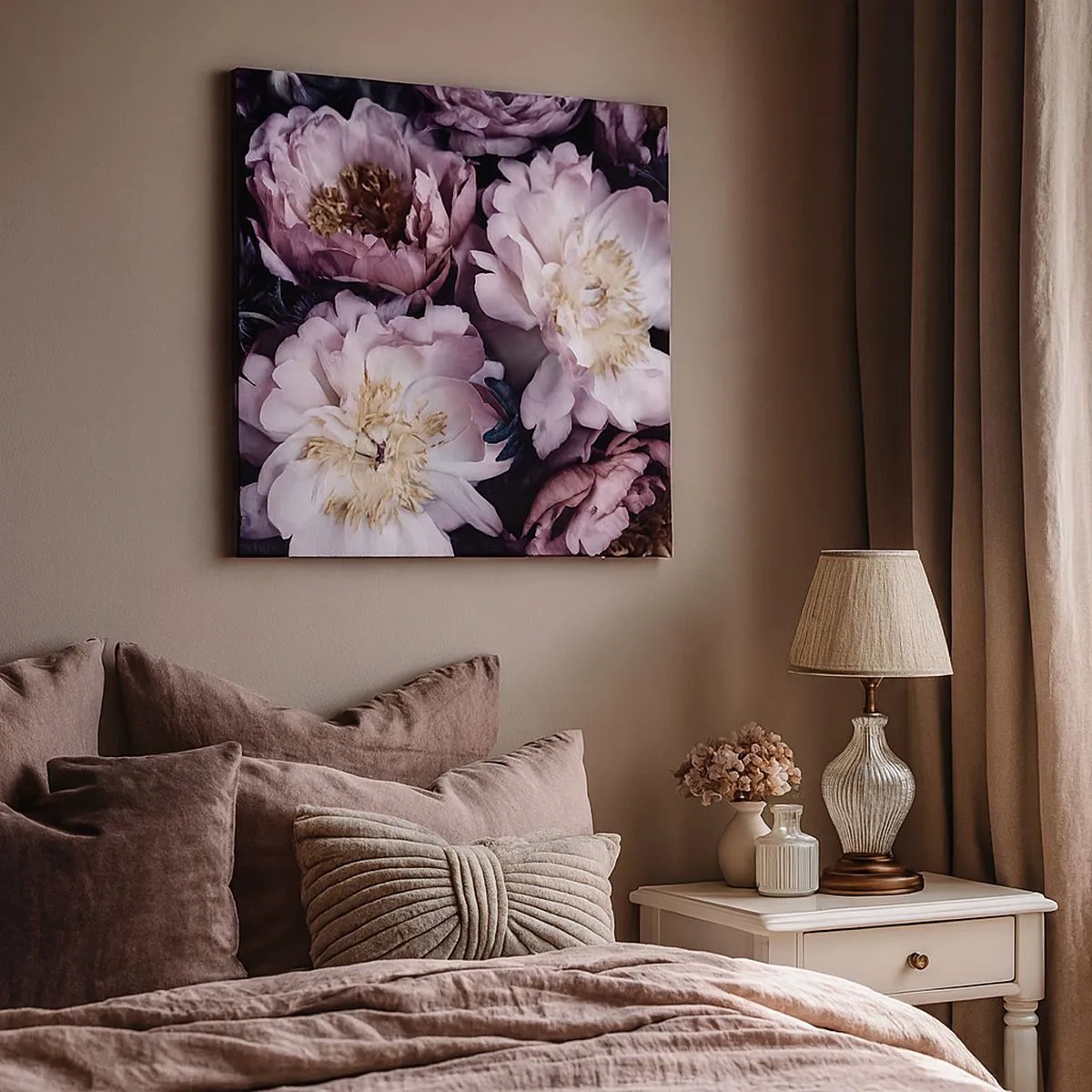 Quadro su tela - Stampe su Tela - Bouquet nel vecchio stile - 30x30 cm