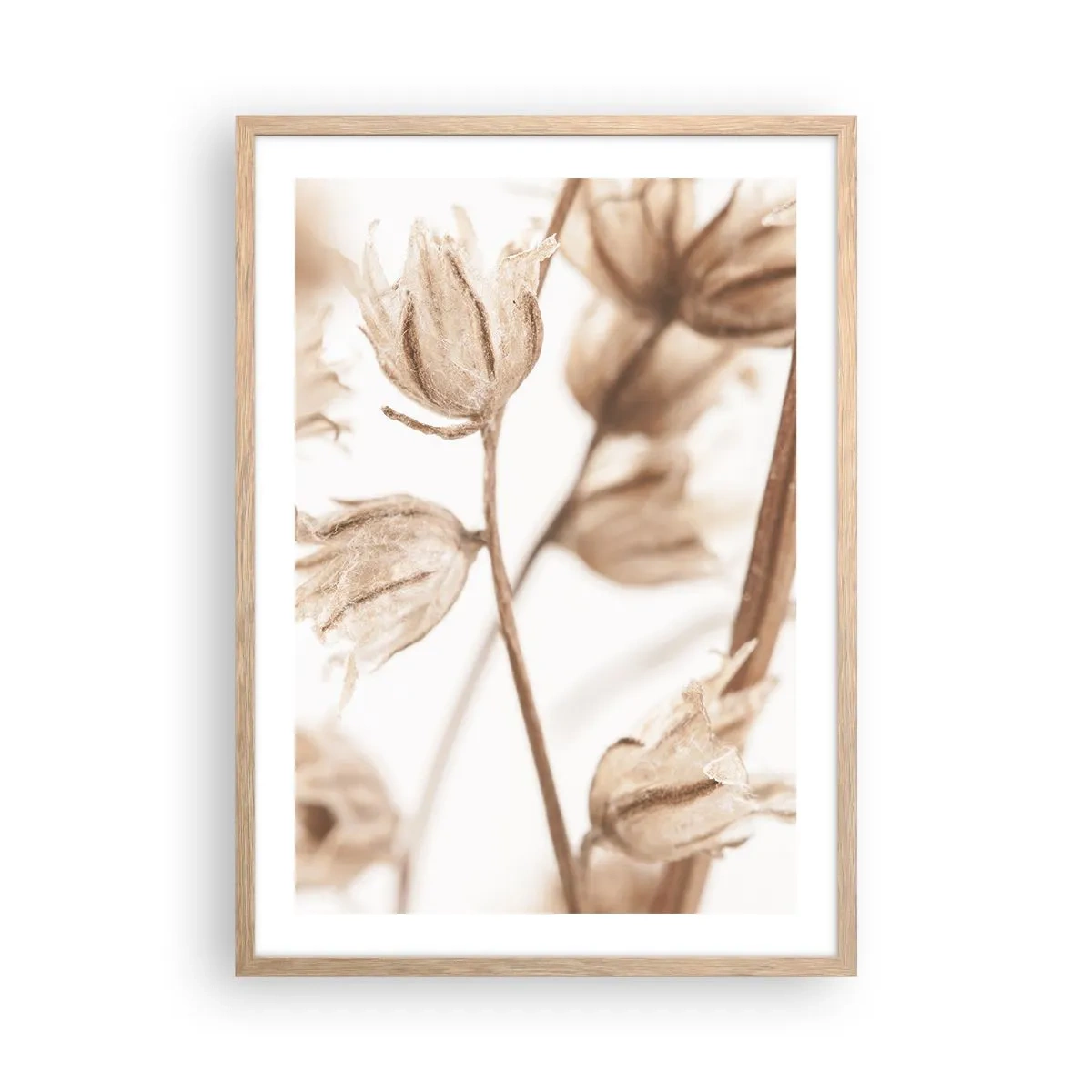 Poster in cornice rovere chiaro - Suonano alla fine dell'estate - 50x70 cm