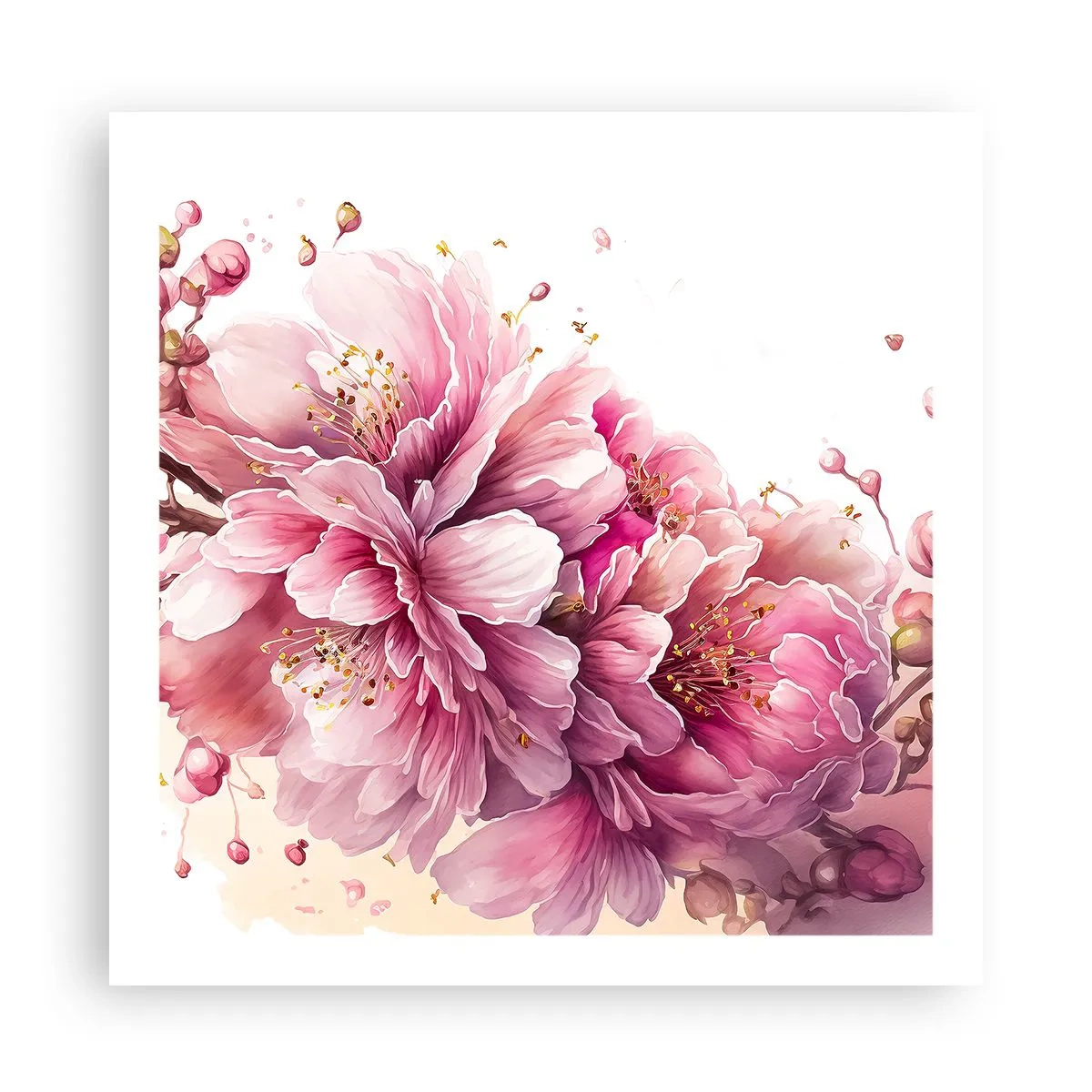 Poster - Fiore di ciliegio - 60x60 cm