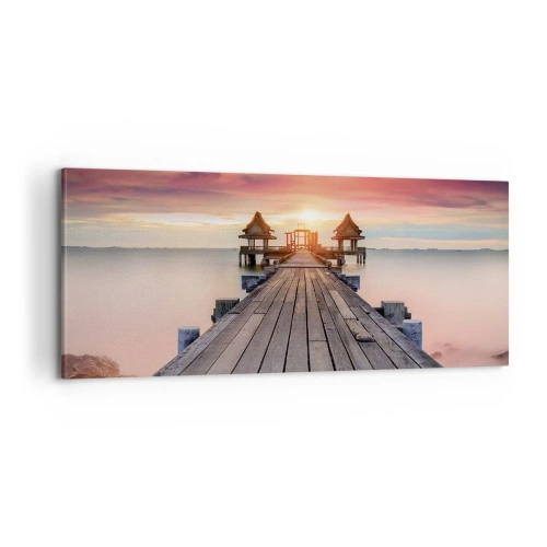 Quadro su tela - Stampe su Tela - Tramonto d'oriente - 100x40 cm