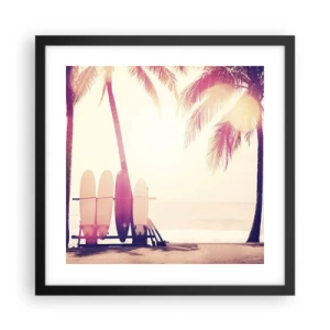 Poster in cornice nera - Sarà un giorno fantastico - 40x40 cm