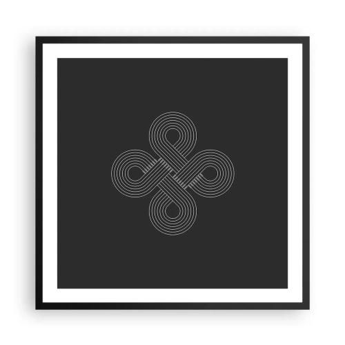 Poster in cornice nera - Nello spirito celtico - 60x60 cm