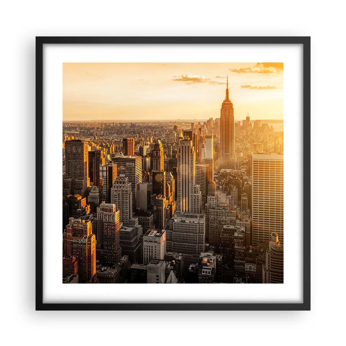 Poster in cornice nera - Crescere al sole - 50x50 cm