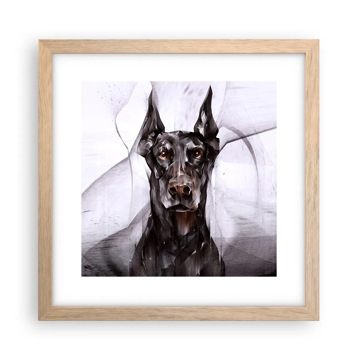 Poster in cornice rovere chiaro - Nobili natali - 30x30 cm