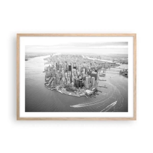 Poster in cornice rovere chiaro - Come non amarla? - 70x50 cm