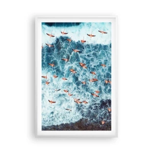 Poster in cornice bianca - Parata sotto il mare - 61x91 cm