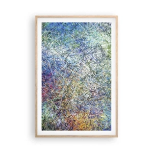 Poster in cornice rovere chiaro - Non è cosi semplice - 61x91 cm