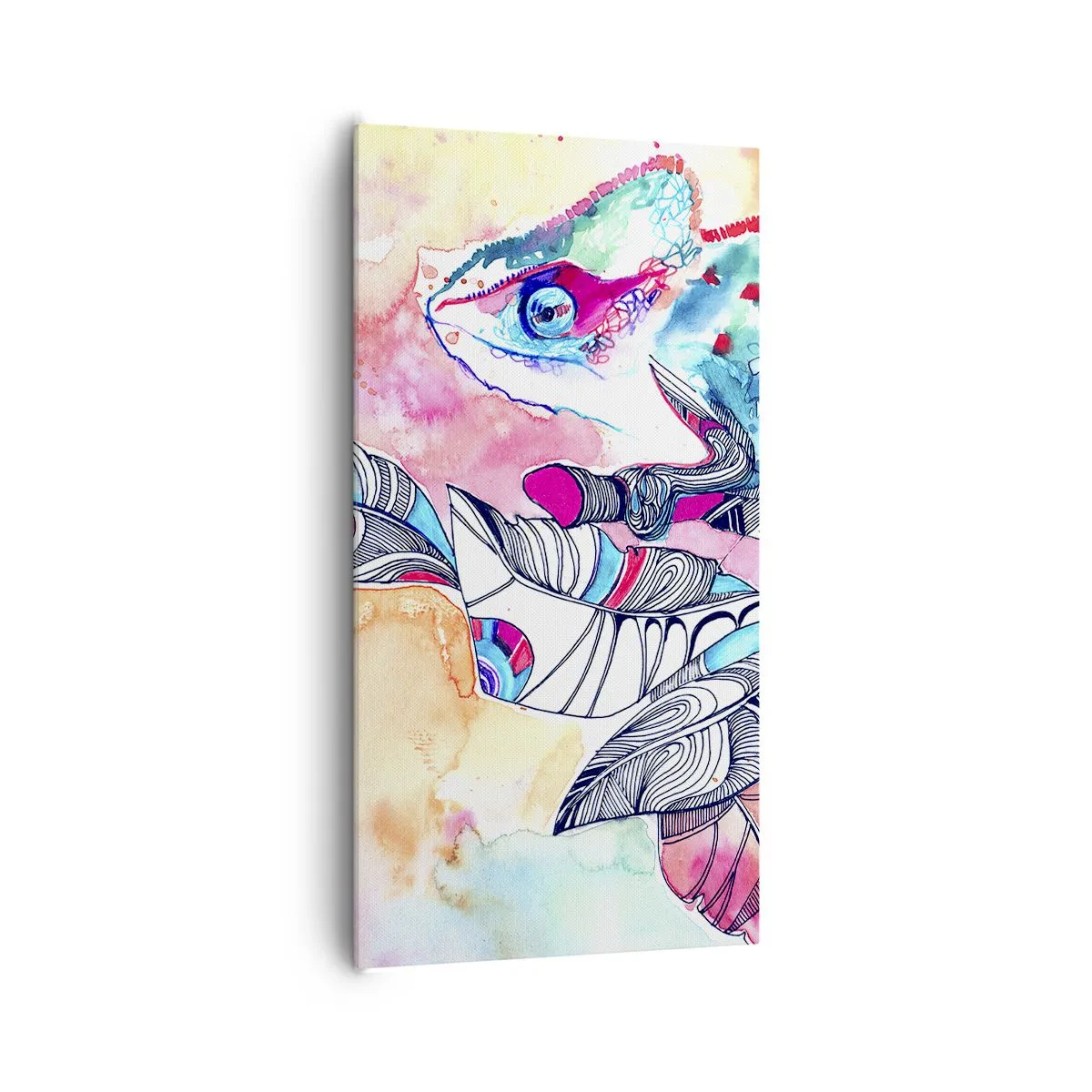 Quadro su tela - Stampe su Tela - Il nostro mondo colorato - 65x120 cm