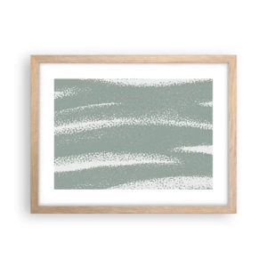 Poster in cornice rovere chiaro - Astrazione in clima invernale - 40x30 cm