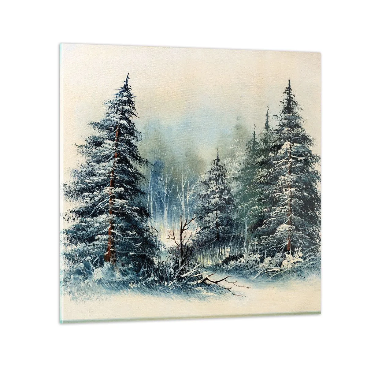 Quadro su vetro - Pronti al Natale - 30x30 cm