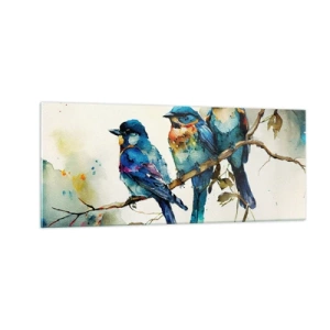 Quadro su vetro - Si è offeso? - 100x40 cm