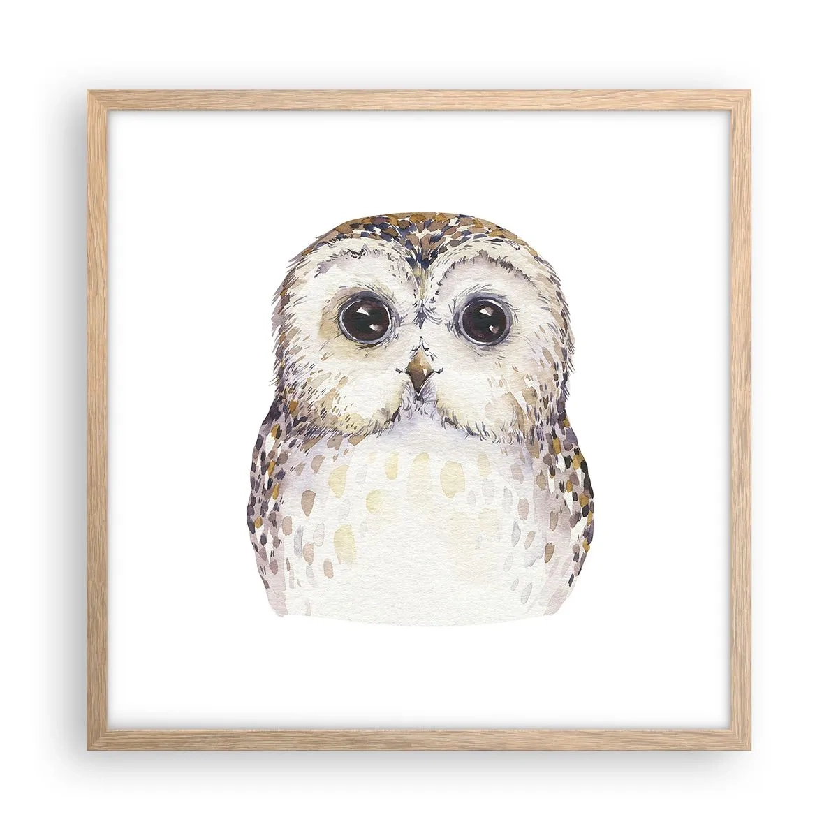 Poster in cornice rovere chiaro - Guardami negli occhi - 50x50 cm