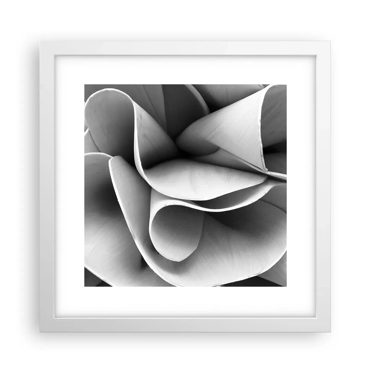 Poster in cornice bianca - Avviene nello spazio - 30x30 cm