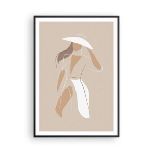 Poster in cornice nera - La moda è un gioco - 70x100 cm