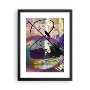 Poster in cornice nera - Per la via diritta o tortuosa - 30x40 cm