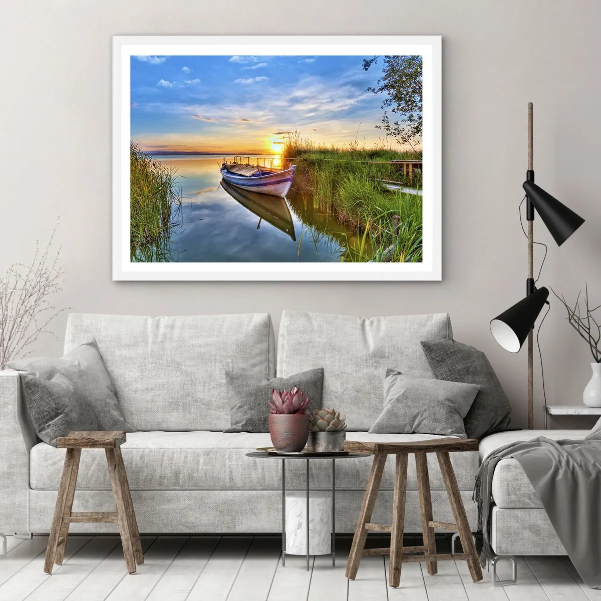 Poster in cornice bianca - L'insenatura dei sogni realizzati - 40x30 cm