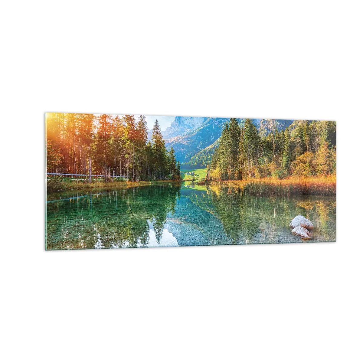 Quadro su vetro - La mitezza dell'autunno - 100x40 cm