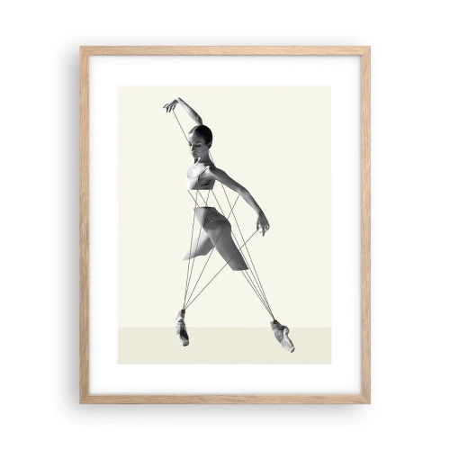 Poster in cornice rovere chiaro - Nel teatro del mondo - 40x50 cm