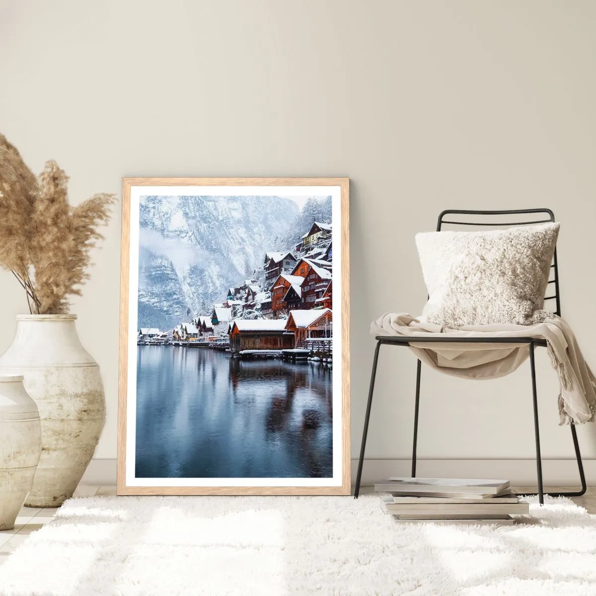 Poster in cornice rovere chiaro - Decorazione invernale - 70x100 cm