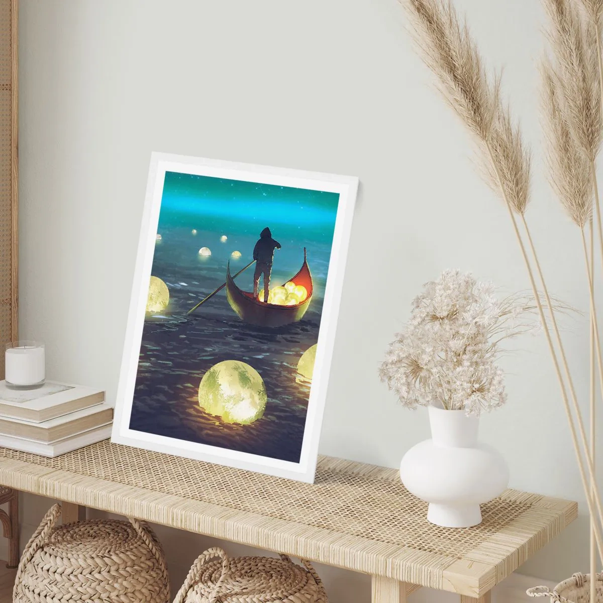 Poster in cornice bianca - Cose che neanche i filosofi hanno sognato - 61x91 cm