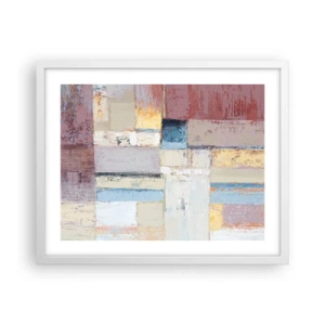 Poster in cornice bianca - La pace della geometria - 50x40 cm