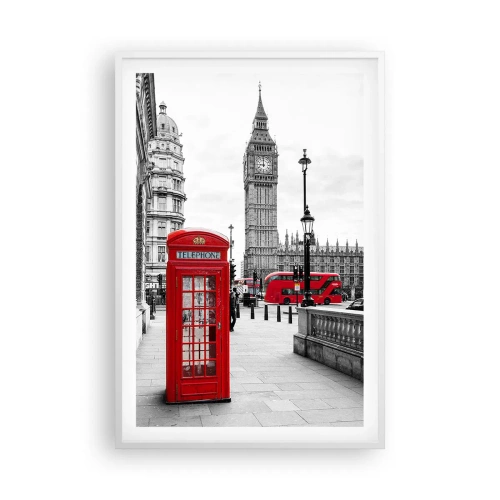 Poster in cornice bianca - Indubbiamente Londra - 61x91 cm