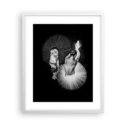 Poster in cornice bianca - Yin e yang - equilibrio ideale - 40x50 cm
