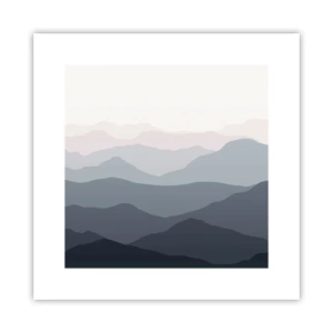 Poster - Le onde dei monti - 30x30 cm