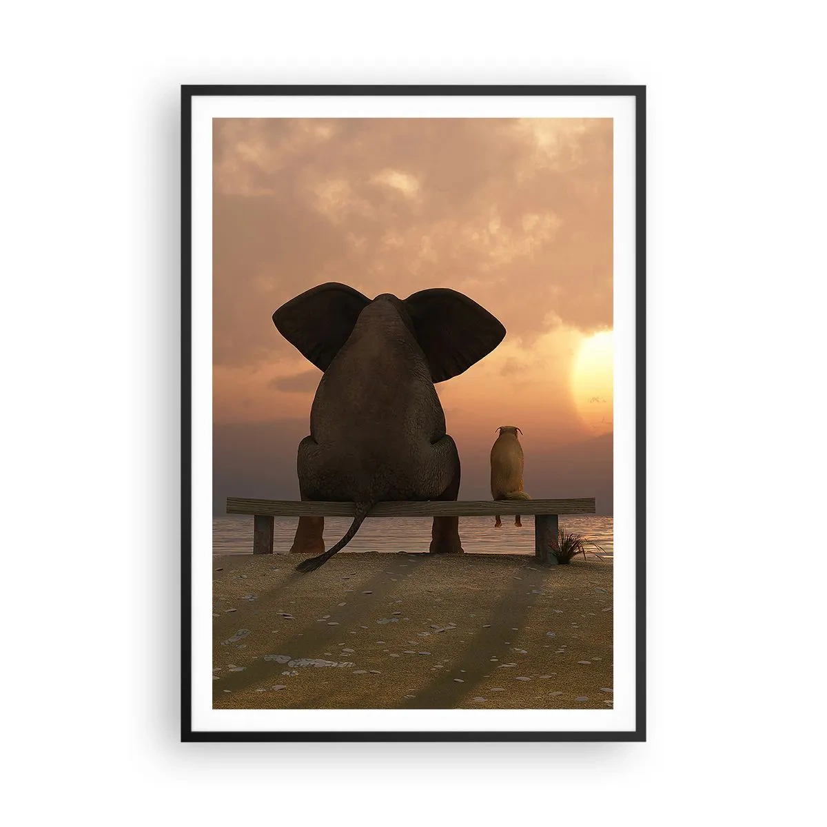 Poster in cornice nera - A volte bisogna tacere - 70x100 cm