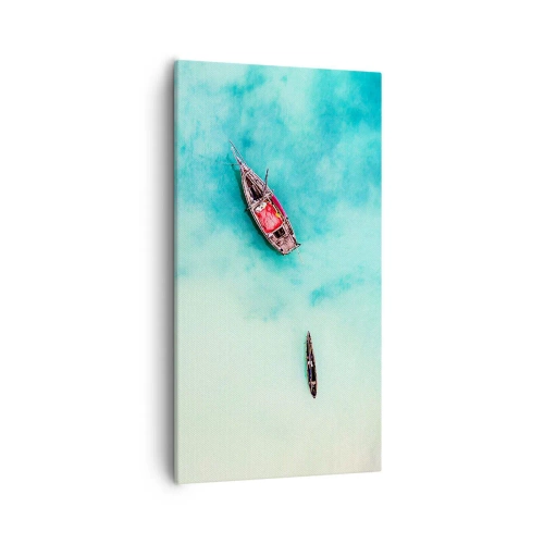 Quadro su tela - Stampe su Tela - Nelle spiagge di Zanzibar, quando c'è troppa acqua... - 55x100 cm