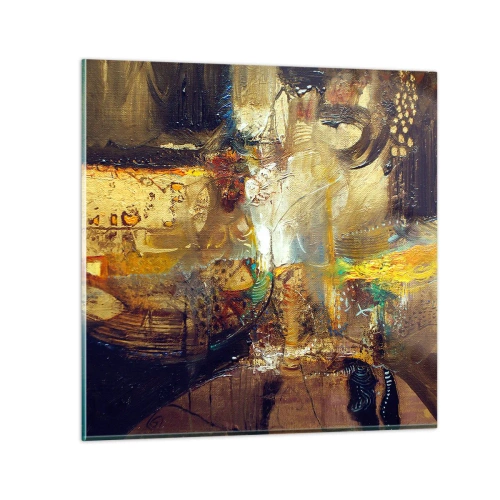 Quadro su vetro - Freddo, più caldo, bollente - 50x50 cm