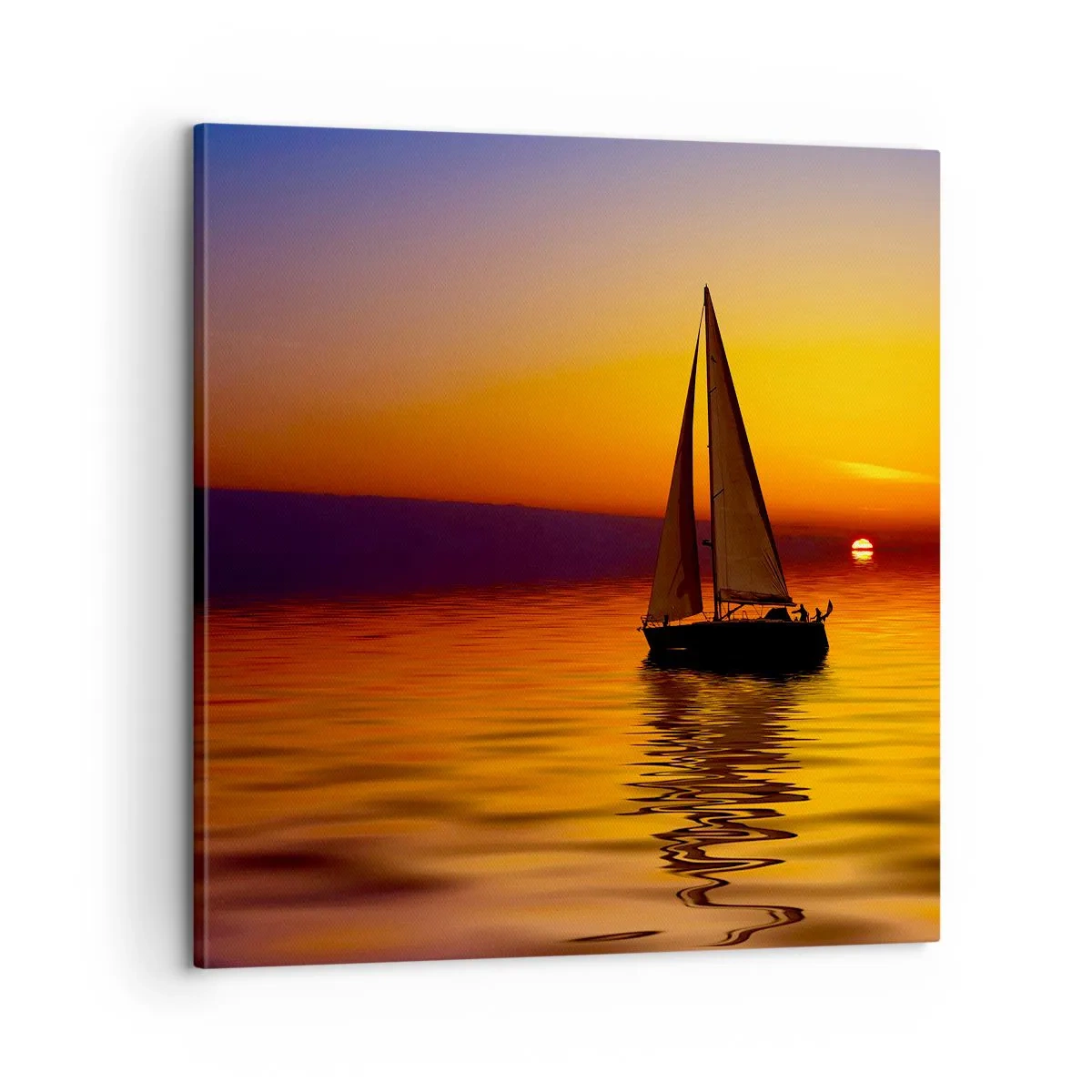 Quadro su tela - Stampe su Tela - Che silenzio al tramonto... - 60x60 cm