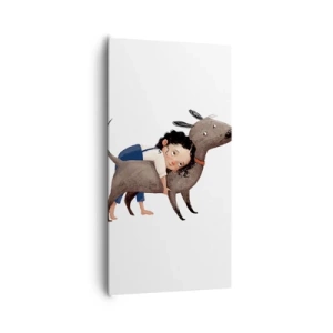 Quadro su tela - Stampe su Tela - I migliori amici - 65x120 cm