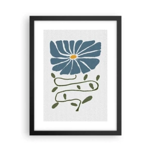 Poster in cornice nera - Il ramo del fiore - 30x40 cm