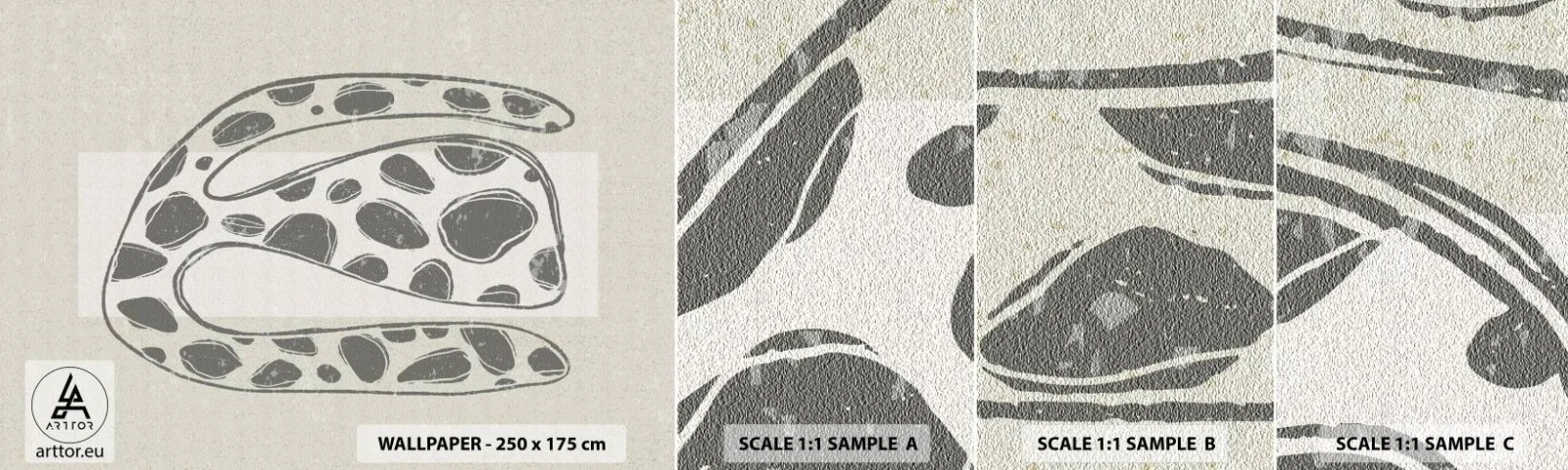 Campione Di Fotomurale Standard Eco - Creatura stranissima - Boho, Minimalismo, Luminoso - 100x30 cm