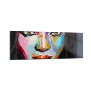 Quadro su vetro - Non si può staccare lo sguardo - 90x30 cm