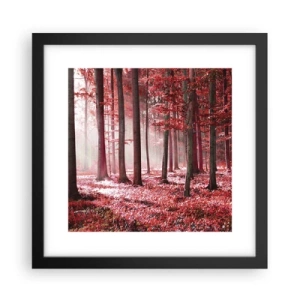 Poster in cornice nera - Anche rosso è bello - 30x30 cm