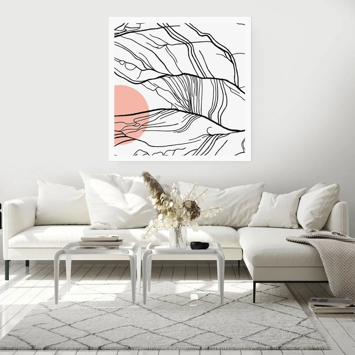 Poster - Nella rete dei rami - 50x50 cm