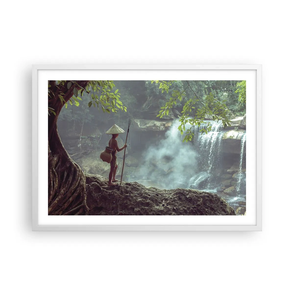 Poster in cornice bianca - In armonia con la natura - 70x50 cm