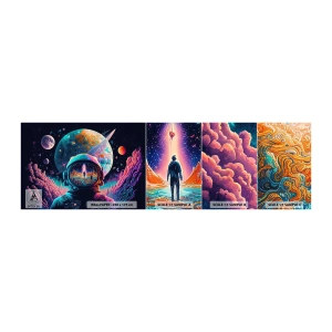 Campione Di Fotomurale Standard Eco - I filosofi non l'avevano pensato - Astronauta, Futuristico, Cosmo - 100x30 cm