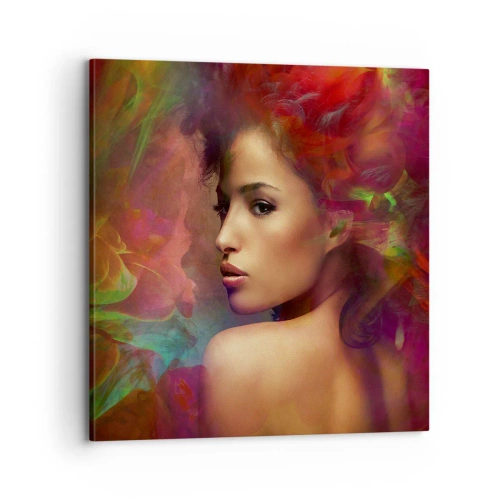 Quadro su tela - Stampe su Tela - Più bella dell'arcobaleno, delicata come la nebbia - 70x70 cm